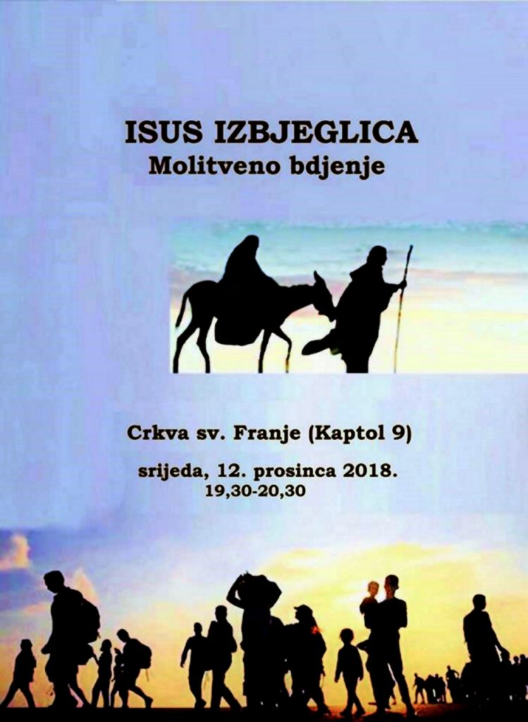 Plakat za molitveno bdijenje.